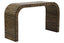 Hamilton Interiors Living Bambusa Bamboo Inlay Curved Console Table House of Isabella UK