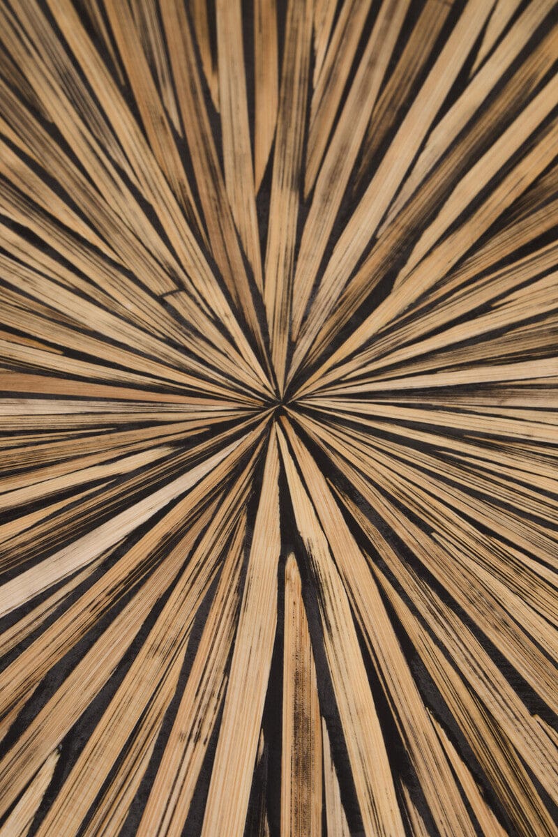 Hamilton Interiors Living Bambusa Bamboo Inlay Round Coffee Table House of Isabella UK
