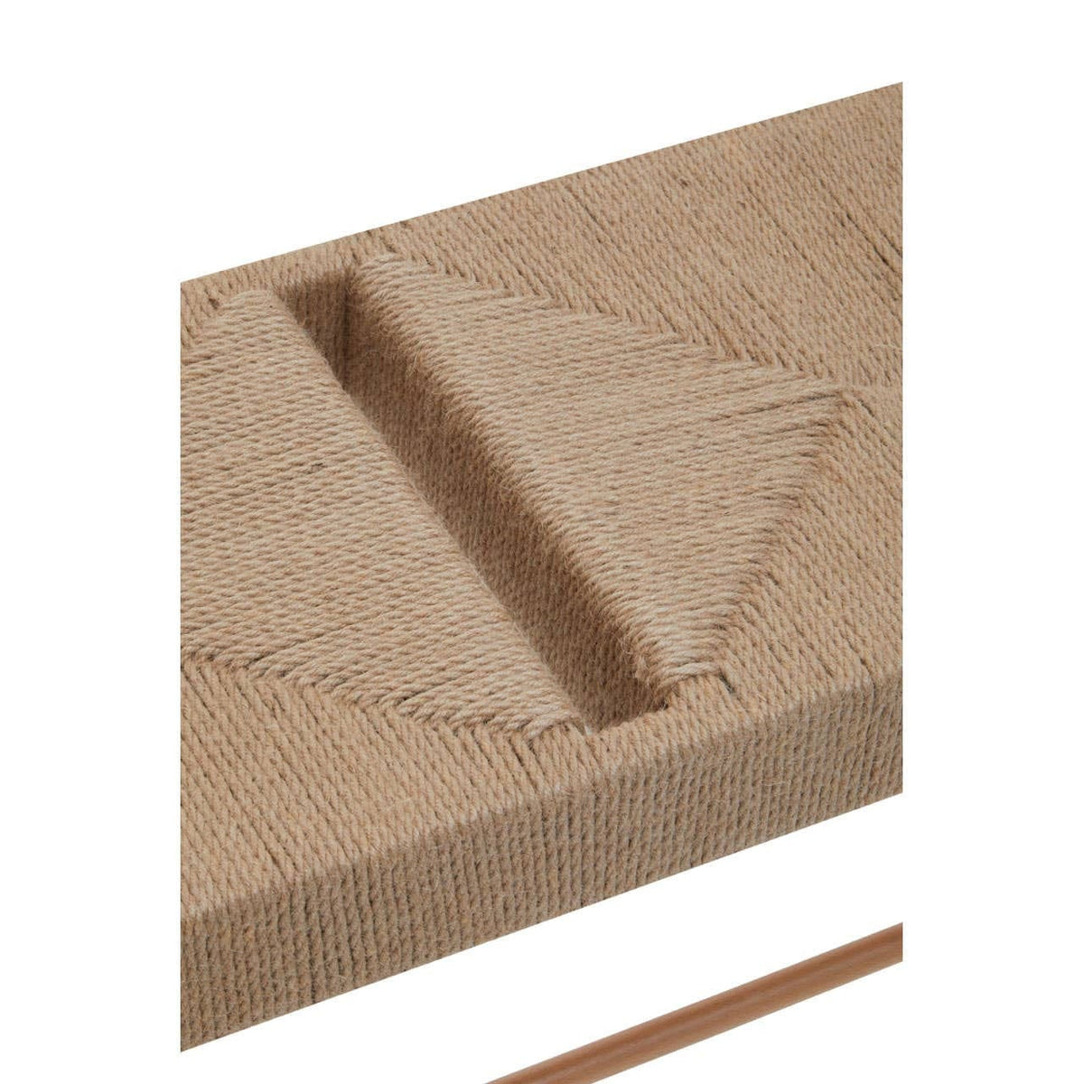 Hamilton Interiors Living Bandar Natural Rope and Beechwood Bench House of Isabella UK