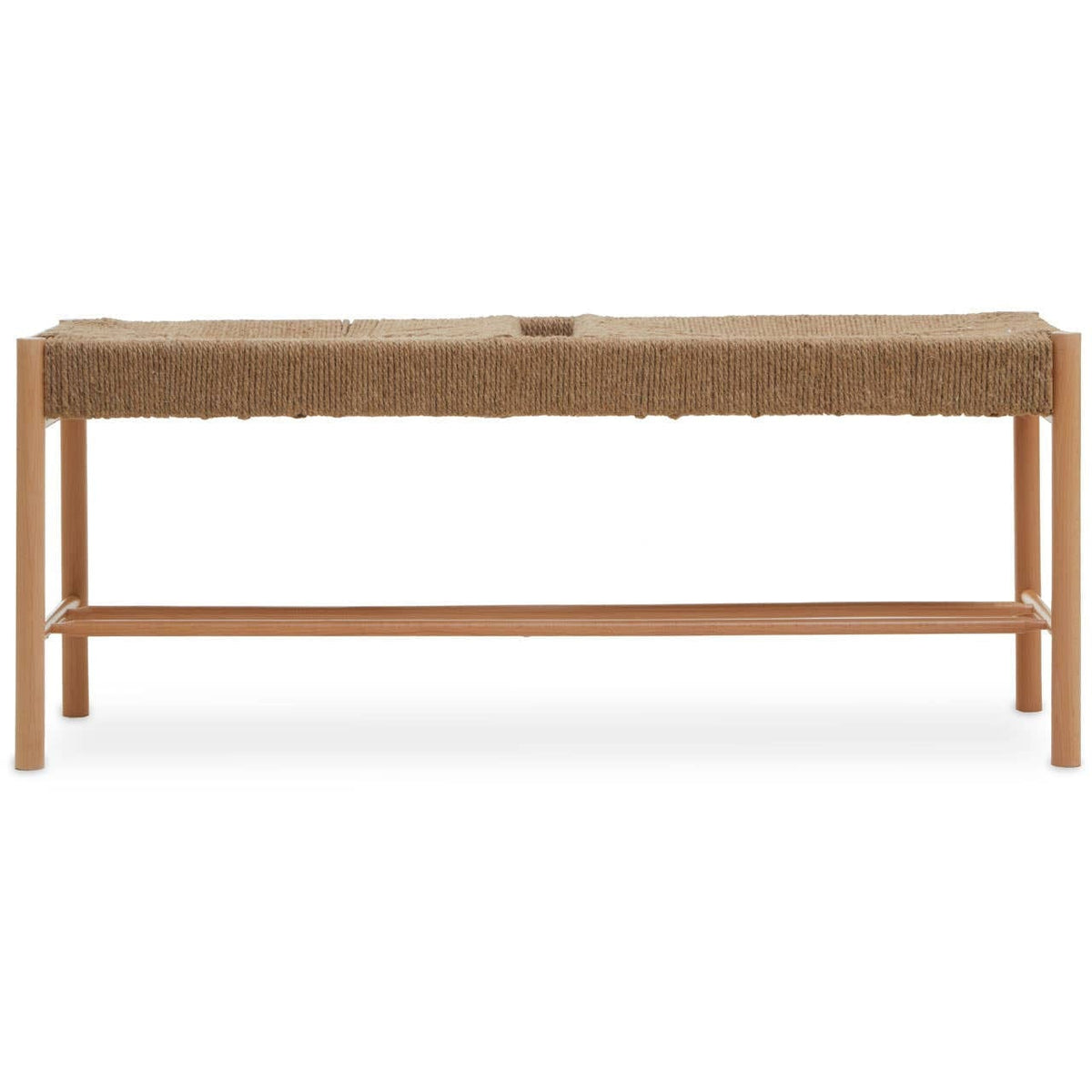 Hamilton Interiors Living Bandar Natural Rope and Beechwood Bench House of Isabella UK