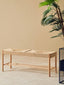 Hamilton Interiors Living Bandar Natural Rope and Beechwood Bench House of Isabella UK