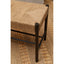 Hamilton Interiors Living Bandar Natural Rope and Black Wood Large Bench House of Isabella UK