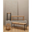 Hamilton Interiors Living Bandar Natural Rope and Black Wood Large Bench House of Isabella UK
