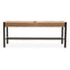 Hamilton Interiors Living Bandar Natural Rope and Black Wood Large Bench House of Isabella UK