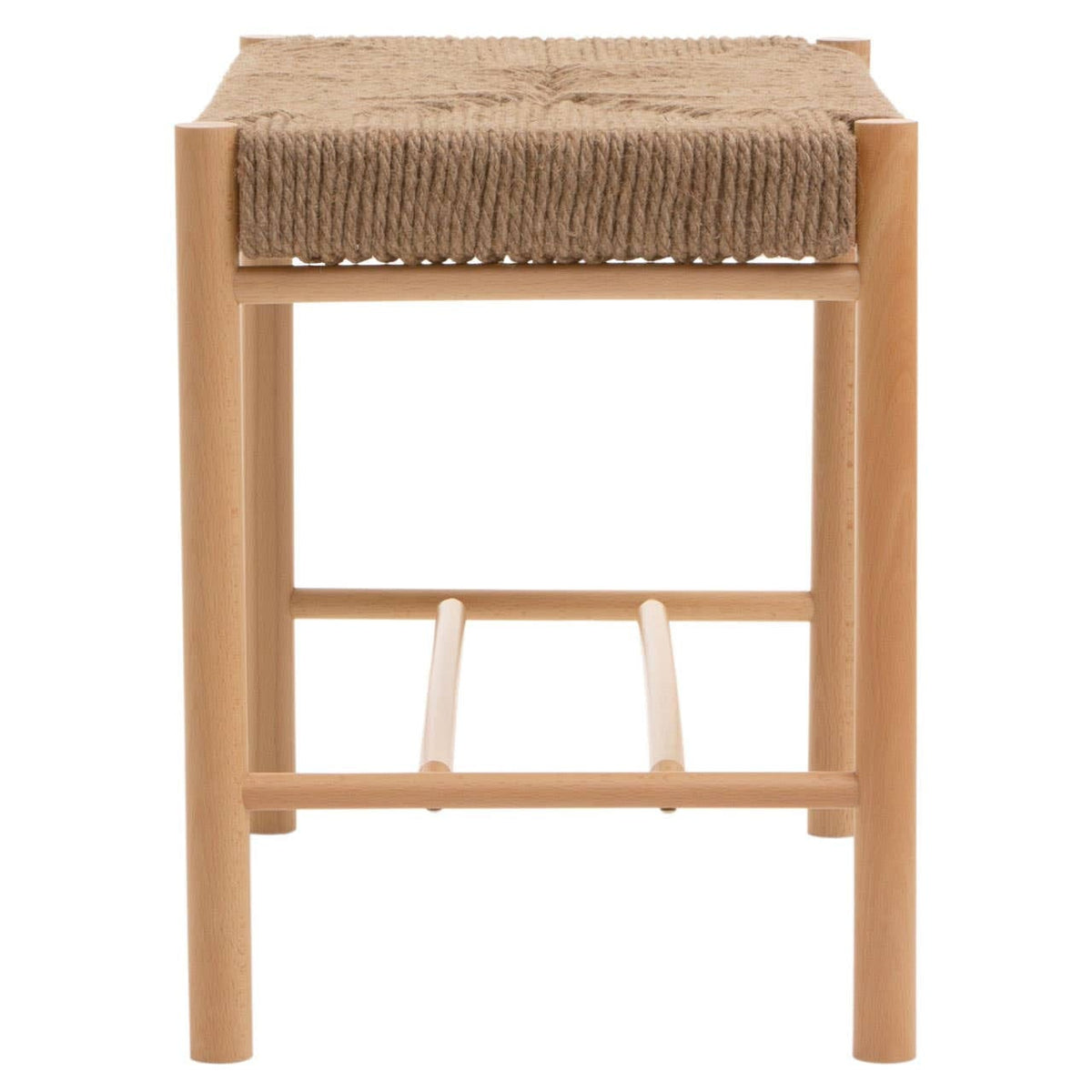 Hamilton Interiors Living Bandar Natural Rope Weave Small Bench House of Isabella UK