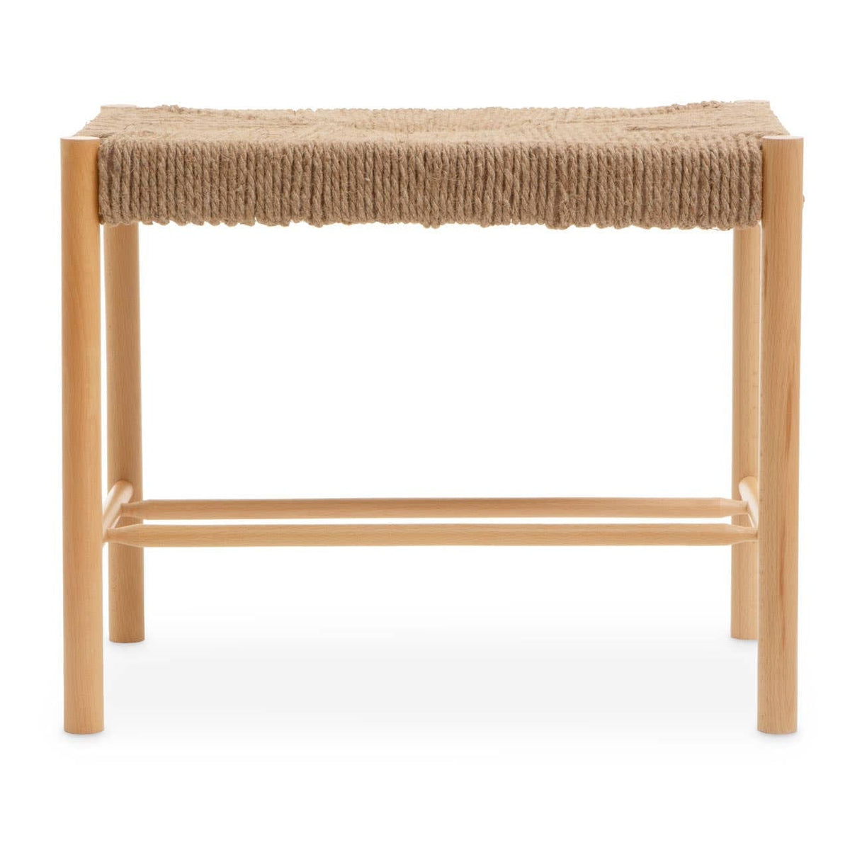 Hamilton Interiors Living Bandar Natural Rope Weave Small Bench House of Isabella UK