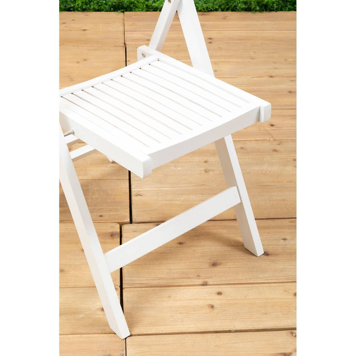 Hamilton Interiors Living Beauport White Wood Folding Chair House of Isabella UK
