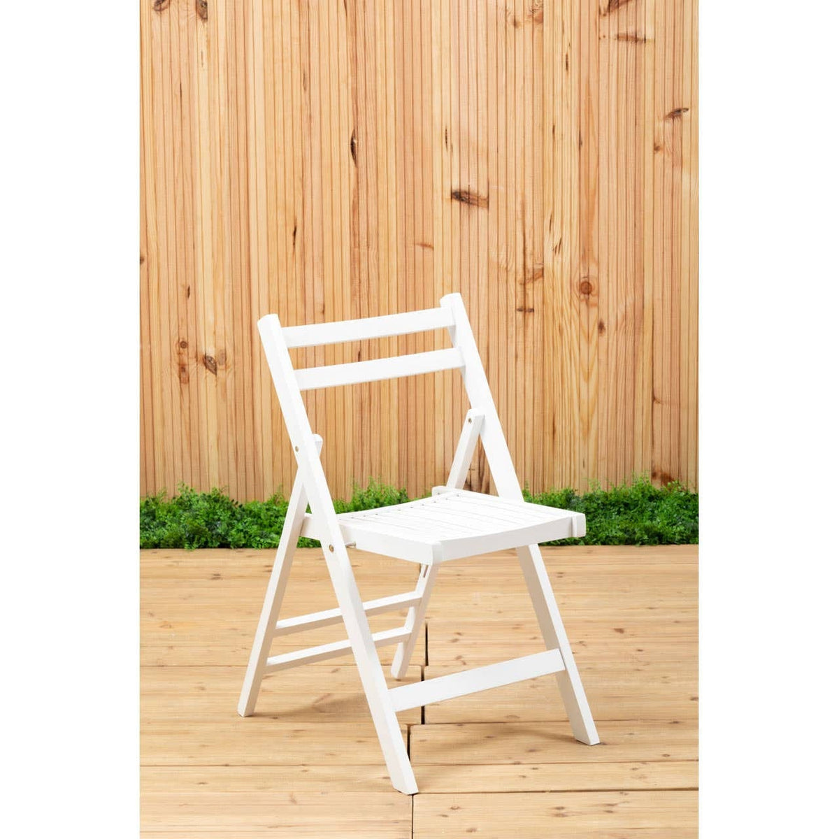 Hamilton Interiors Living Beauport White Wood Folding Chair House of Isabella UK