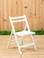 Hamilton Interiors Living Beauport White Wood Folding Chair House of Isabella UK