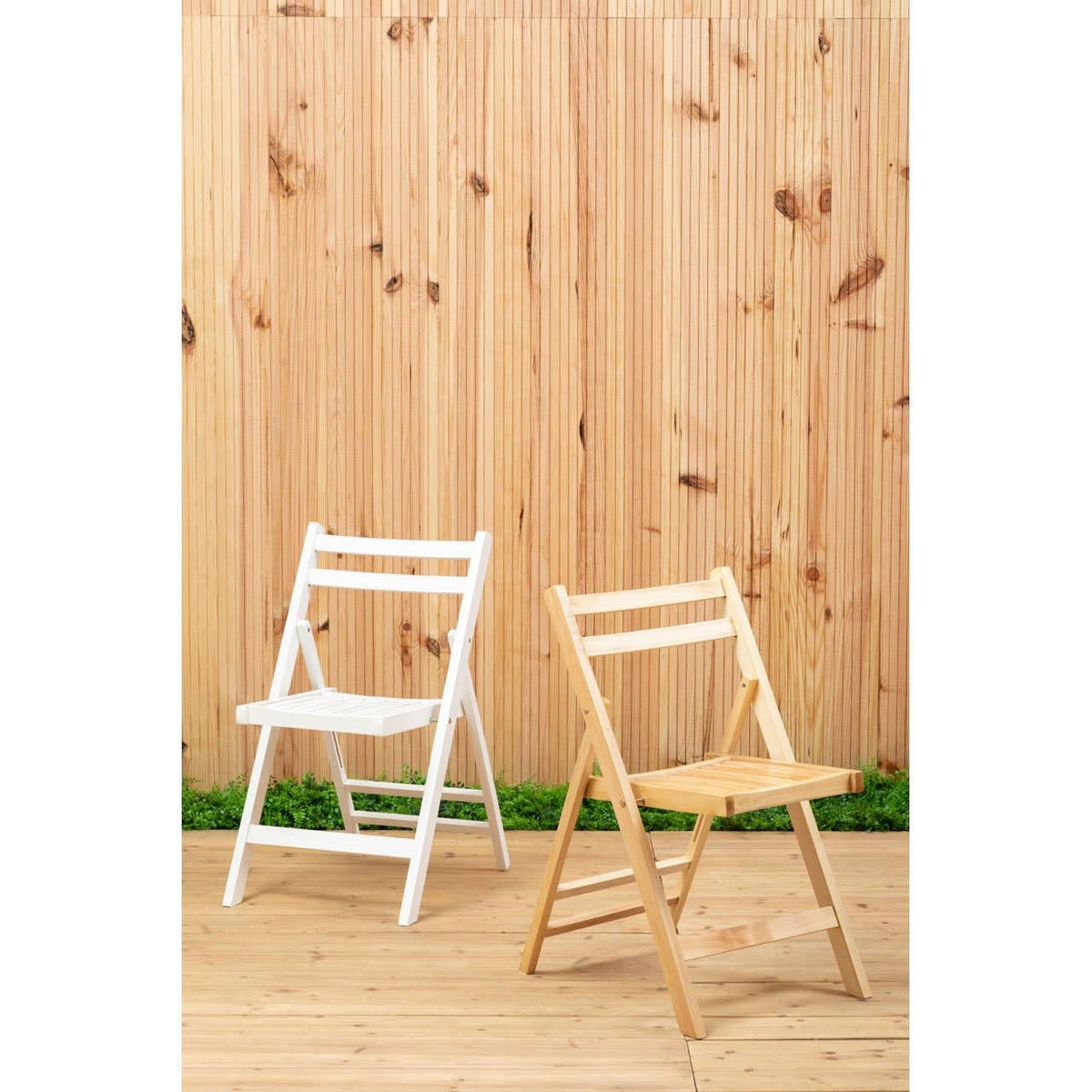 Hamilton Interiors Living Beauport White Wood Folding Chair House of Isabella UK
