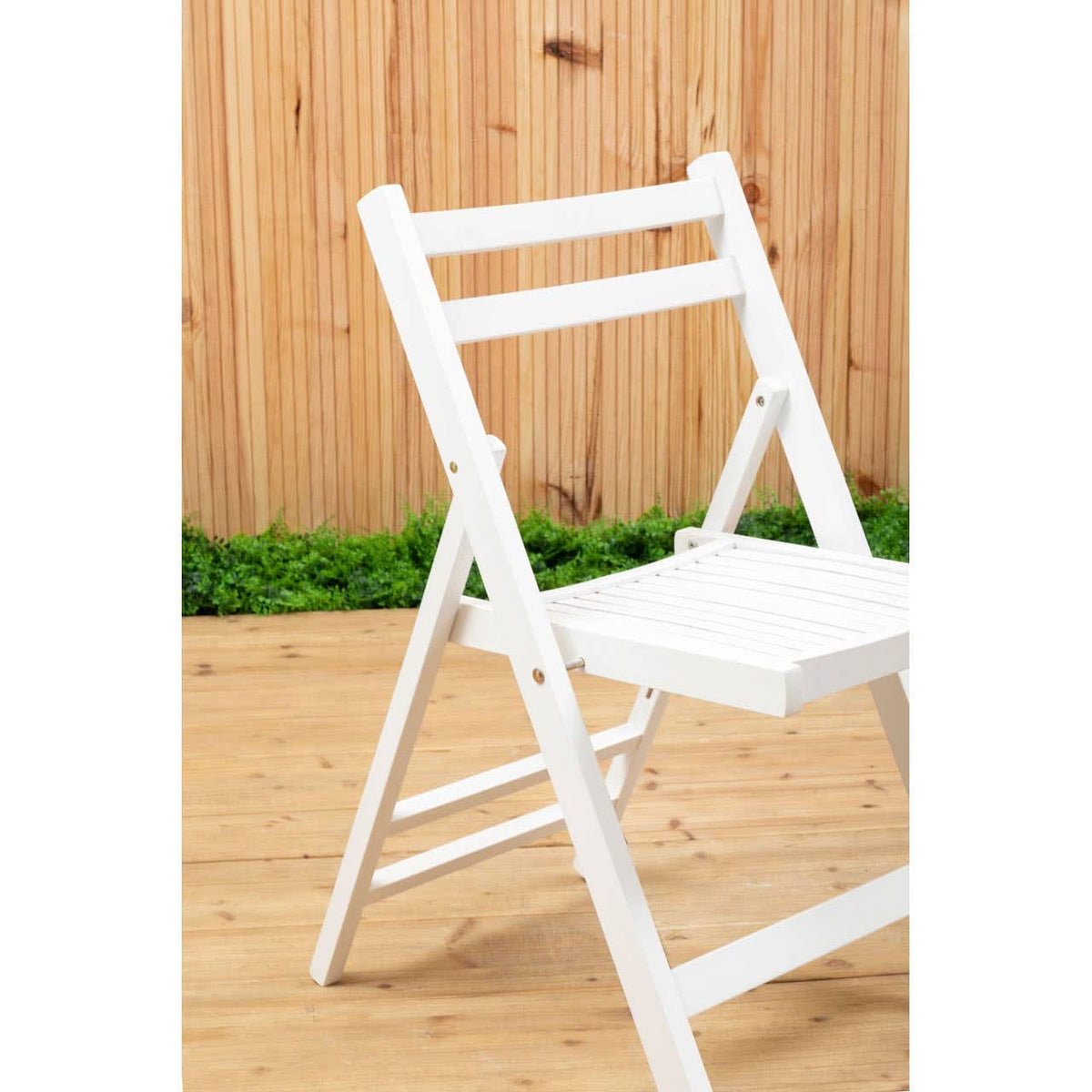 Hamilton Interiors Living Beauport White Wood Folding Chair House of Isabella UK