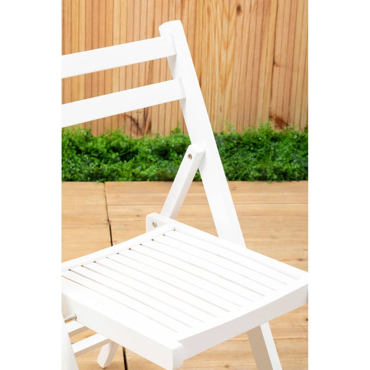 Hamilton Interiors Living Beauport White Wood Folding Chair House of Isabella UK