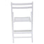 Hamilton Interiors Living Beauport White Wood Folding Chair House of Isabella UK