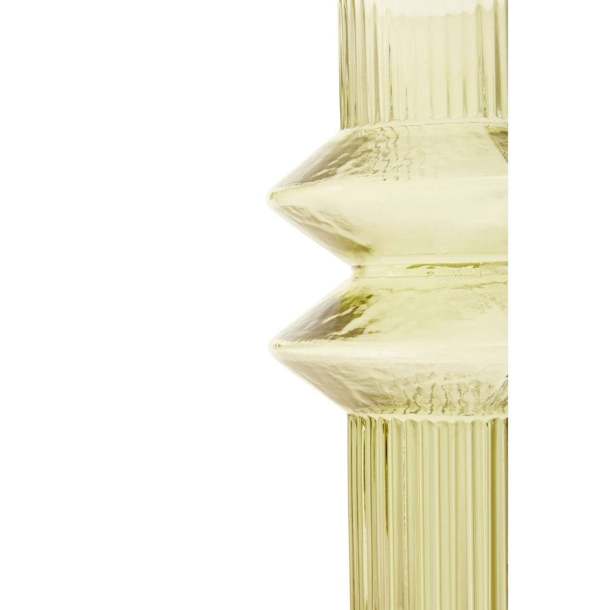Hamilton Interiors Living Benka Large Green Glass Vase House of Isabella UK