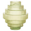 Hamilton Interiors Living Benka Large Green Ribbed Glass Vase House of Isabella UK