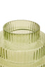 Hamilton Interiors Living Benka Large Green Ribbed Glass Vase House of Isabella UK