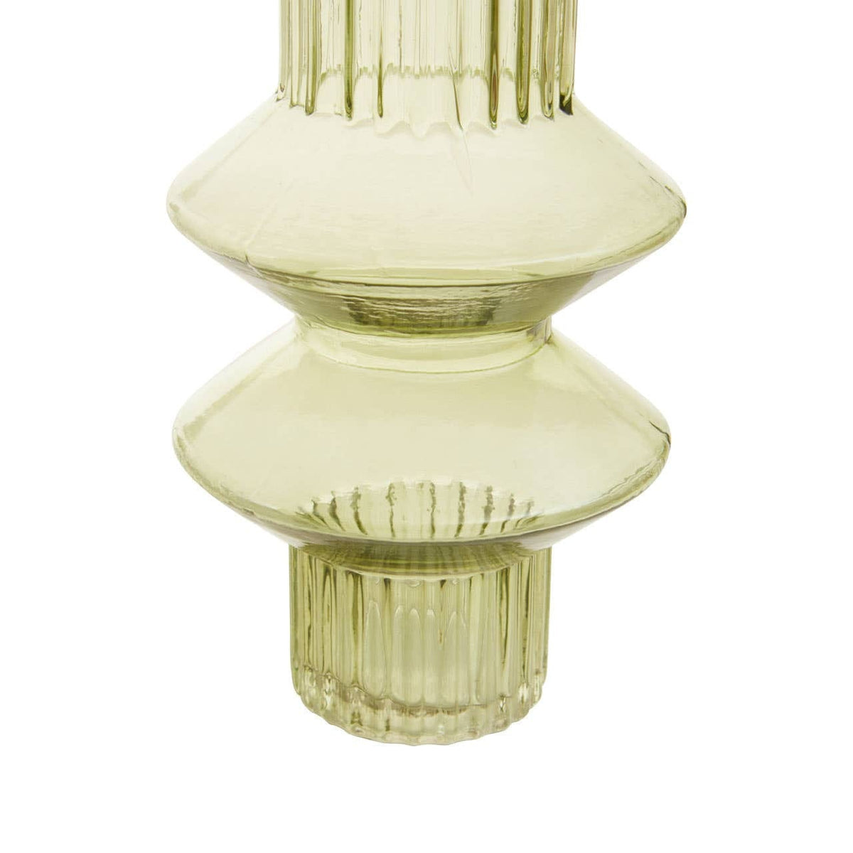 Hamilton Interiors Living Benka Small Green Glass Vase House of Isabella UK