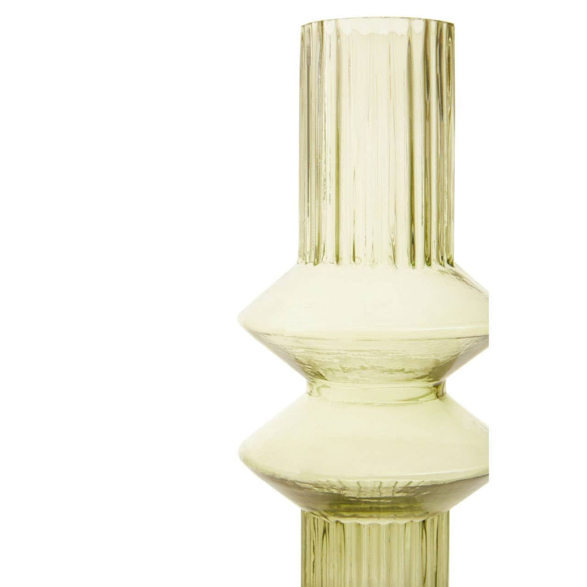 Hamilton Interiors Living Benka Small Green Glass Vase House of Isabella UK