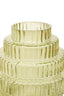 Hamilton Interiors Living Benka Small Green Ribbed Glass Vase House of Isabella UK