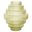 Hamilton Interiors Living Benka Small Green Ribbed Glass Vase House of Isabella UK
