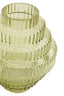 Hamilton Interiors Living Benka Small Green Ribbed Glass Vase House of Isabella UK