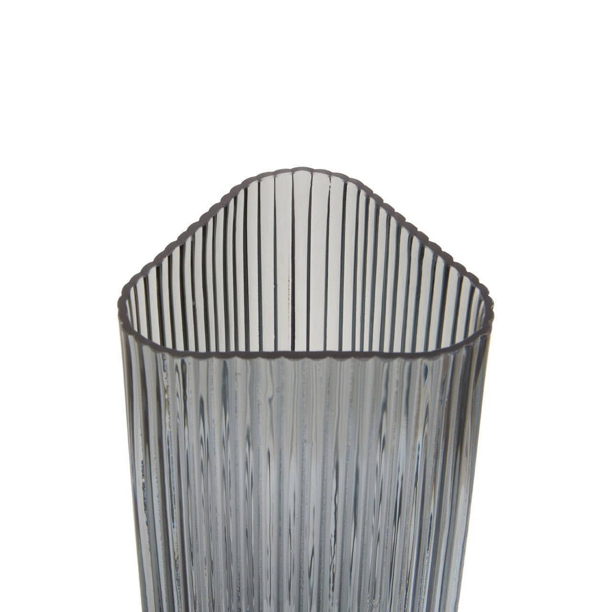Hamilton Interiors Living Benka Small Grey Glass Vase House of Isabella UK