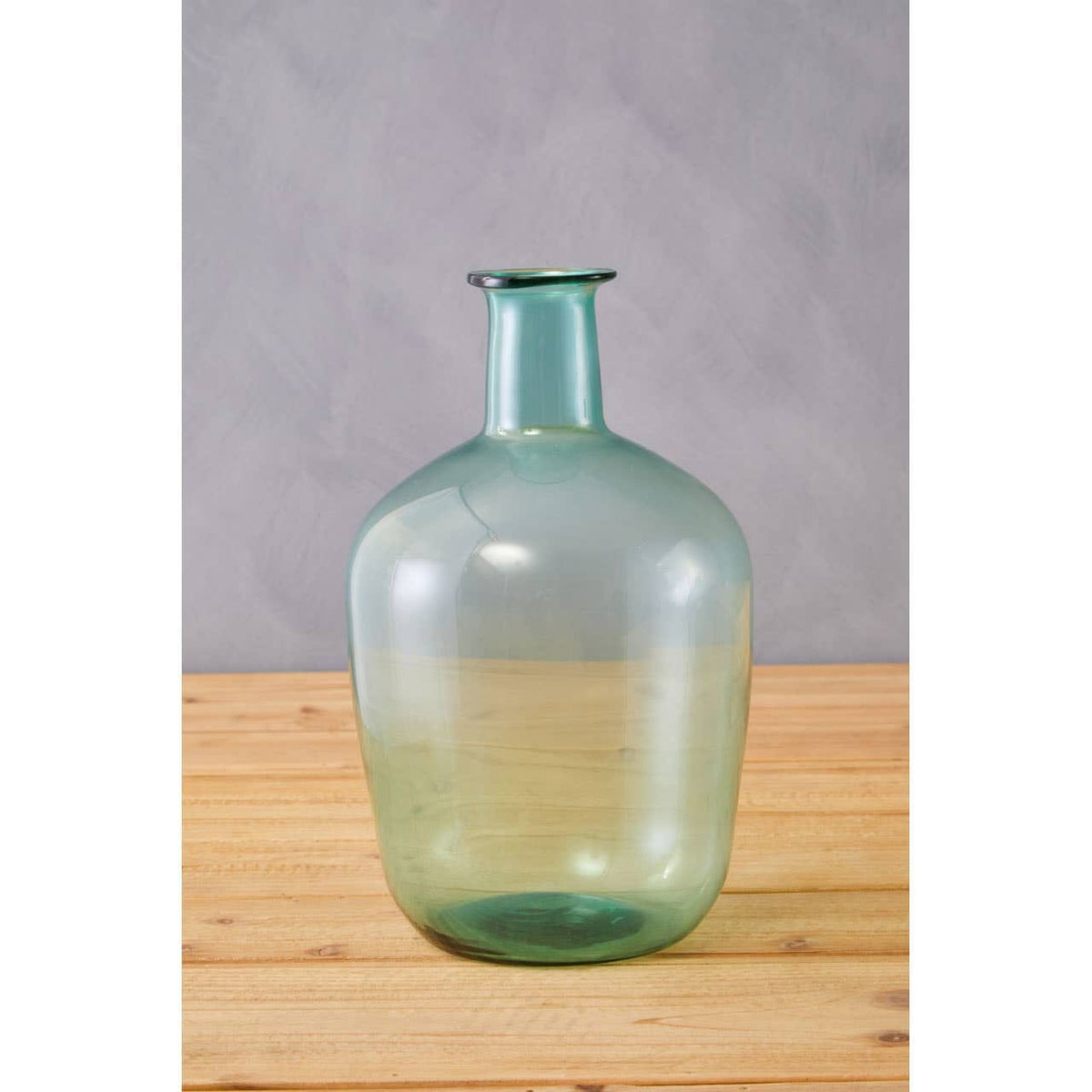 Hamilton Interiors Living Bexley Blue Small Bottle Neck Recycled Glass Vase House of Isabella UK