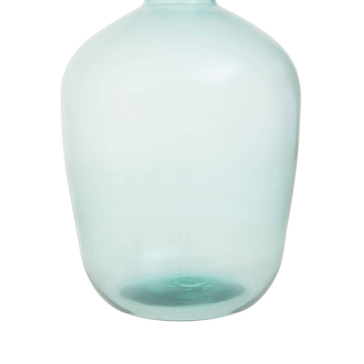 Hamilton Interiors Living Bexley Blue Small Bottle Neck Recycled Glass Vase House of Isabella UK