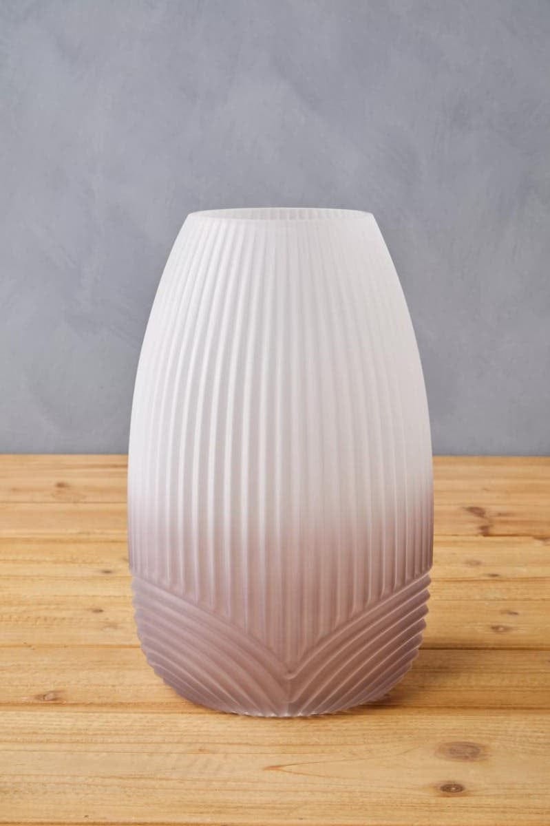 Hamilton Interiors Living Blyth Large Grey Glass Vase House of Isabella UK