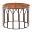 Hamilton Interiors Living Boho Acacia Wood Round Coffee Table House of Isabella UK