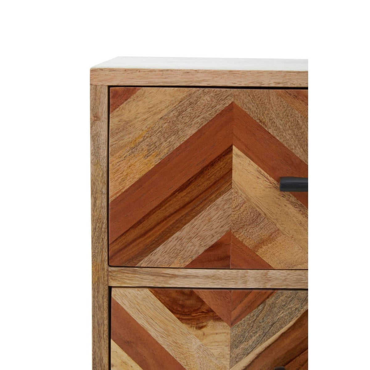 Hamilton Interiors Living Boho Five Drawer Mango Wood Chest House of Isabella UK