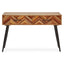 Hamilton Interiors Living Boho Two Drawer Mango Wood Console Table House of Isabella UK