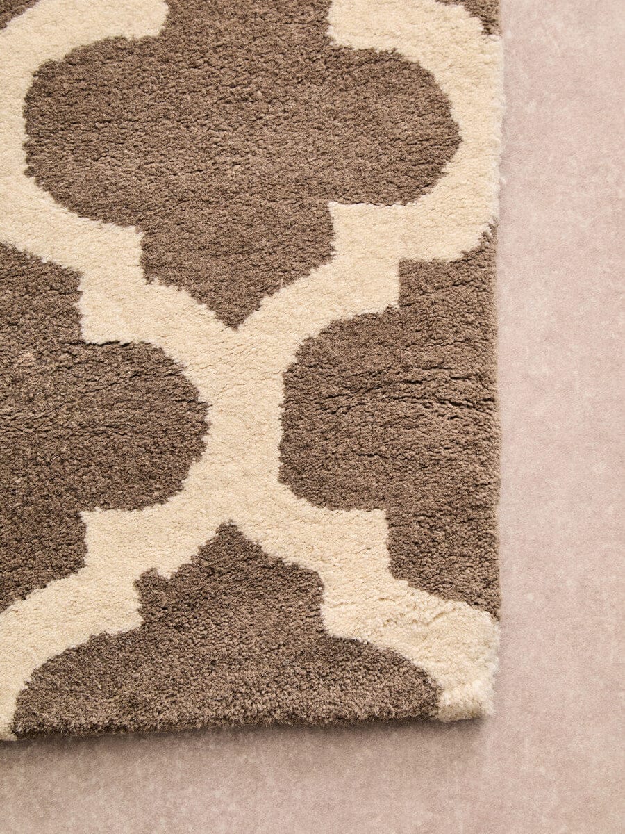 Hamilton Interiors Living Bosie Hampstead Brown and Natural Rug House of Isabella UK