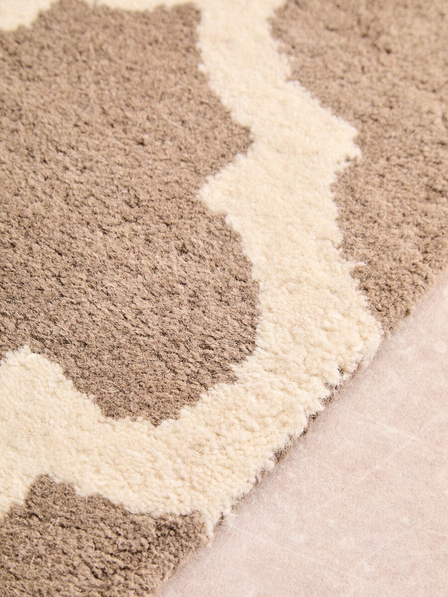 Hamilton Interiors Living Bosie Hampstead Brown and Natural Rug House of Isabella UK