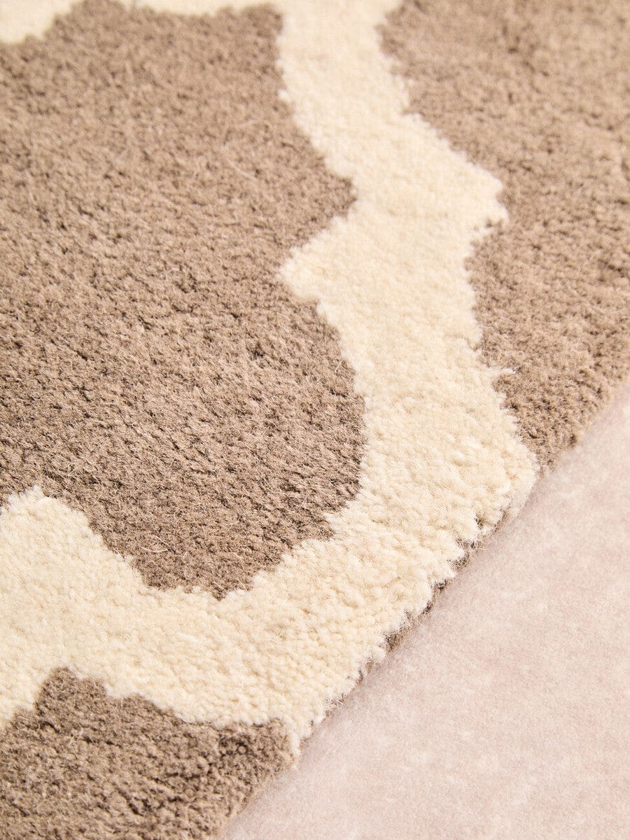 Hamilton Interiors Living Bosie Hampstead Brown and Natural Rug House of Isabella UK