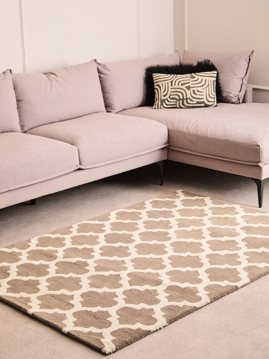 Hamilton Interiors Living Bosie Hampstead Brown and Natural Rug House of Isabella UK