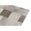 Hamilton Interiors Living Bosie Safira Small Grey Hair on Leather Patchwork Rug House of Isabella UK
