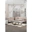 Hamilton Interiors Living Bosie Safira Small Grey Hair on Leather Patchwork Rug House of Isabella UK