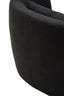 Hamilton Interiors Living Bruge Textured Black Curved Chair House of Isabella UK