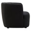 Hamilton Interiors Living Bruge Textured Black Curved Chair House of Isabella UK