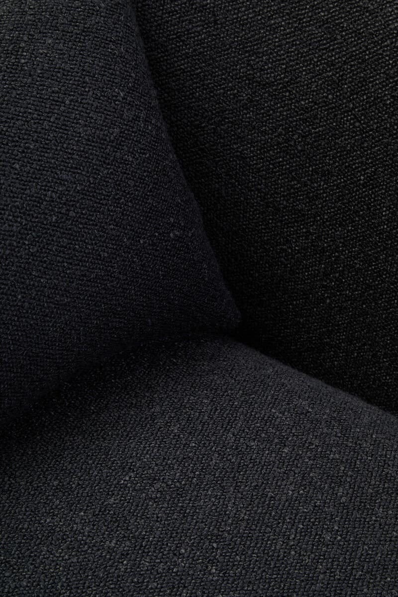 Hamilton Interiors Living Bruge Textured Black Curved Chair House of Isabella UK