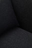 Hamilton Interiors Living Bruge Textured Black Curved Chair House of Isabella UK