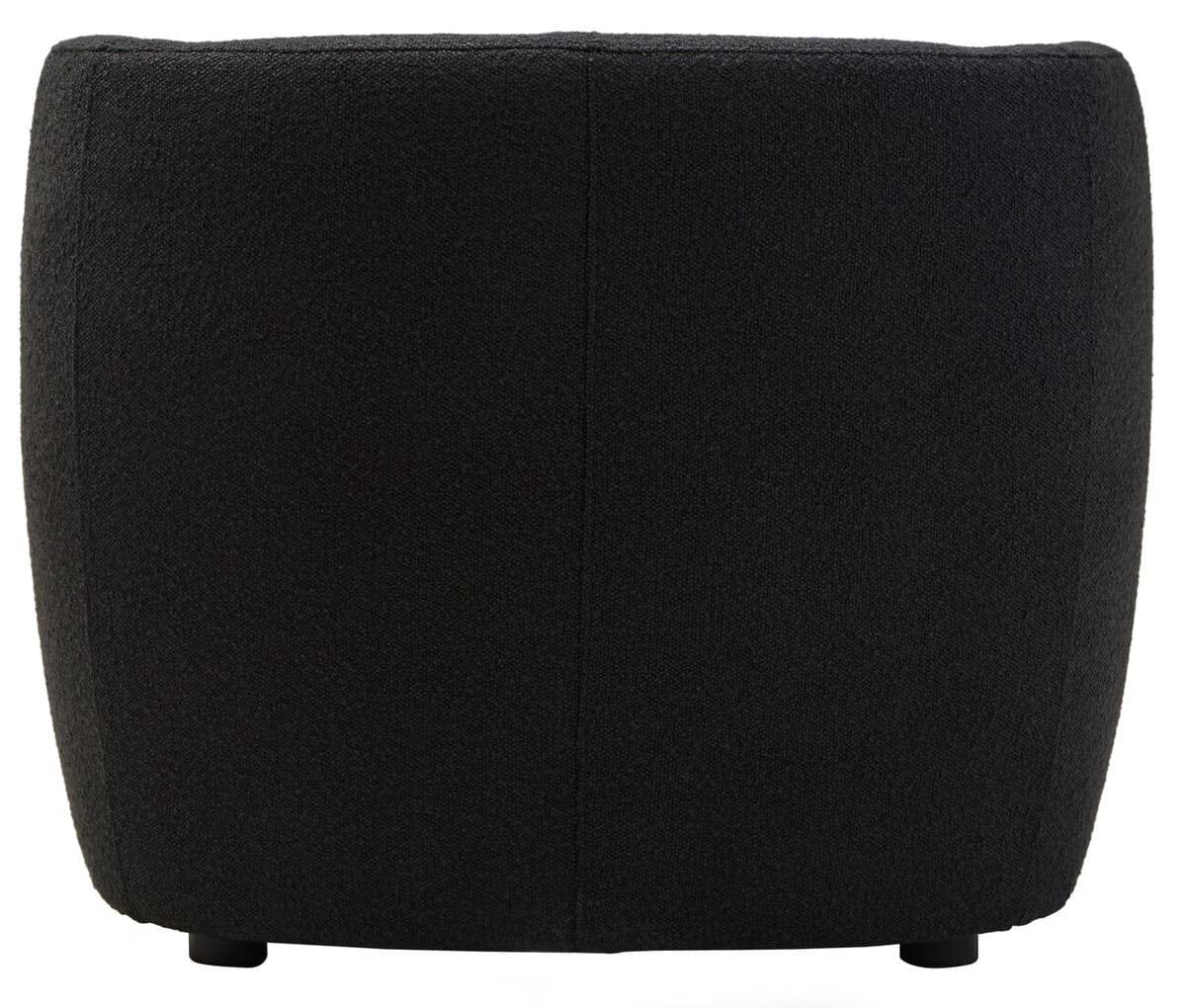 Hamilton Interiors Living Bruge Textured Black Curved Chair House of Isabella UK