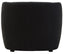 Hamilton Interiors Living Bruge Textured Black Curved Chair House of Isabella UK
