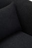 Hamilton Interiors Living Bruge Textured Black Curved Chair House of Isabella UK