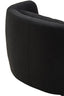 Hamilton Interiors Living Bruge Textured Black Curved Chair House of Isabella UK