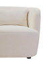 Hamilton Interiors Living Bruge Textured Cream Curved Chair House of Isabella UK