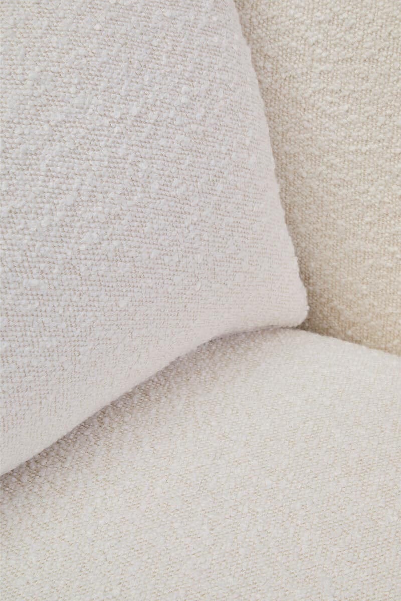 Hamilton Interiors Living Bruge Textured Cream Curved Chair House of Isabella UK