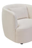 Hamilton Interiors Living Bruge Textured Cream Curved Chair House of Isabella UK