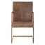 Hamilton Interiors Living Buffalo Grey Leather Cantilever Dining Chair House of Isabella UK
